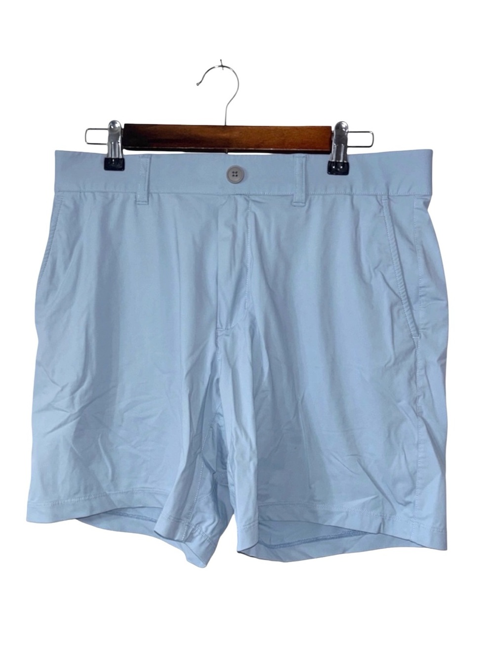 Johnnie-O Light Slate Blue Performance Hybrid Shorts Stretchy Size 32